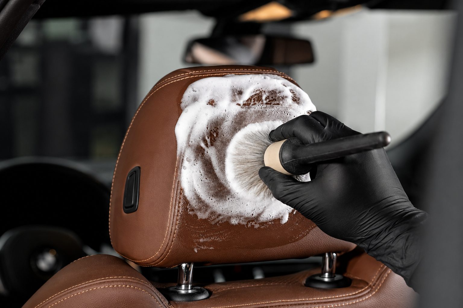 Interior leather detailing